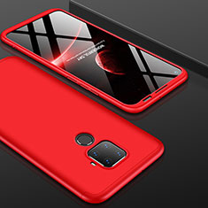 Funda Dura Plastico Rigida Carcasa Mate Frontal y Trasera 360 Grados para Huawei Mate 30 Lite Rojo
