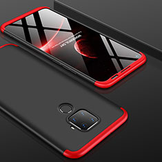 Funda Dura Plastico Rigida Carcasa Mate Frontal y Trasera 360 Grados para Huawei Mate 30 Lite Rojo y Negro