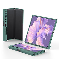 Funda Dura Plastico Rigida Carcasa Mate Frontal y Trasera 360 Grados para Huawei Mate Xs 2 Verde Noche