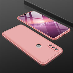 Funda Dura Plastico Rigida Carcasa Mate Frontal y Trasera 360 Grados para Huawei P Smart (2019) Oro Rosa