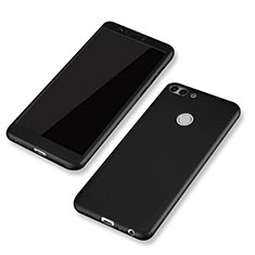 Funda Dura Plastico Rigida Carcasa Mate Frontal y Trasera 360 Grados para Huawei P Smart Negro