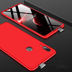 Funda Dura Plastico Rigida Carcasa Mate Frontal y Trasera 360 Grados para Huawei P Smart Z Rojo