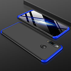 Funda Dura Plastico Rigida Carcasa Mate Frontal y Trasera 360 Grados para Huawei P30 Lite New Edition Azul y Negro