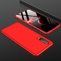 Funda Dura Plastico Rigida Carcasa Mate Frontal y Trasera 360 Grados para Huawei P30 Rojo
