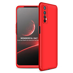 Funda Dura Plastico Rigida Carcasa Mate Frontal y Trasera 360 Grados para Realme Narzo 20 Pro Rojo