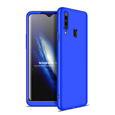 Funda Dura Plastico Rigida Carcasa Mate Frontal y Trasera 360 Grados para Samsung Galaxy A20s Azul