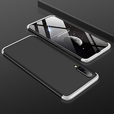 Funda Dura Plastico Rigida Carcasa Mate Frontal y Trasera 360 Grados para Samsung Galaxy A30S Plata y Negro