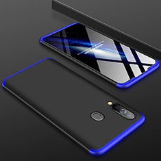 Funda Dura Plastico Rigida Carcasa Mate Frontal y Trasera 360 Grados para Samsung Galaxy A60 Azul y Negro