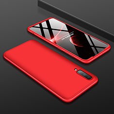 Funda Dura Plastico Rigida Carcasa Mate Frontal y Trasera 360 Grados para Samsung Galaxy A70 Rojo