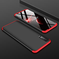 Funda Dura Plastico Rigida Carcasa Mate Frontal y Trasera 360 Grados para Samsung Galaxy A70 Rojo y Negro
