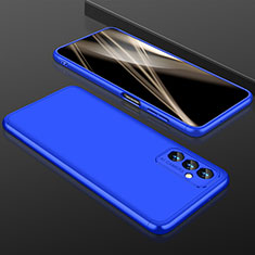 Funda Dura Plastico Rigida Carcasa Mate Frontal y Trasera 360 Grados para Samsung Galaxy A82 5G Azul