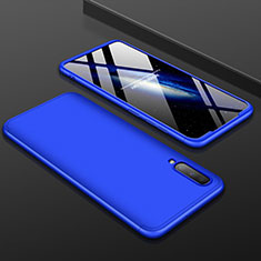 Funda Dura Plastico Rigida Carcasa Mate Frontal y Trasera 360 Grados para Samsung Galaxy A90 5G Azul