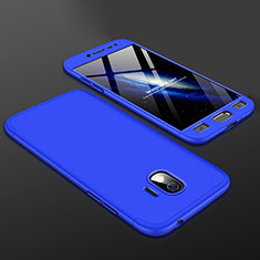 Funda Dura Plastico Rigida Carcasa Mate Frontal y Trasera 360 Grados para Samsung Galaxy Grand Prime Pro (2018) Azul