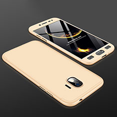 Funda Dura Plastico Rigida Carcasa Mate Frontal y Trasera 360 Grados para Samsung Galaxy Grand Prime Pro (2018) Oro