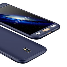 Funda Dura Plastico Rigida Carcasa Mate Frontal y Trasera 360 Grados para Samsung Galaxy J5 (2017) SM-J750F Azul