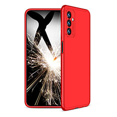 Funda Dura Plastico Rigida Carcasa Mate Frontal y Trasera 360 Grados para Samsung Galaxy M13 4G Rojo