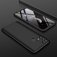 Funda Dura Plastico Rigida Carcasa Mate Frontal y Trasera 360 Grados para Samsung Galaxy M21s Negro