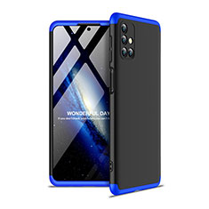 Funda Dura Plastico Rigida Carcasa Mate Frontal y Trasera 360 Grados para Samsung Galaxy M31s Azul y Negro