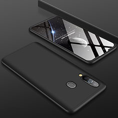 Funda Dura Plastico Rigida Carcasa Mate Frontal y Trasera 360 Grados para Samsung Galaxy M40 Negro