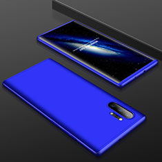 Funda Dura Plastico Rigida Carcasa Mate Frontal y Trasera 360 Grados para Samsung Galaxy Note 10 Plus Azul