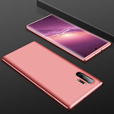 Funda Dura Plastico Rigida Carcasa Mate Frontal y Trasera 360 Grados para Samsung Galaxy Note 10 Plus Oro Rosa