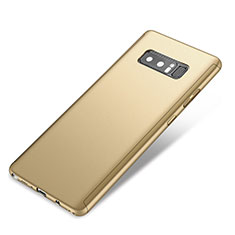 Funda Dura Plastico Rigida Carcasa Mate Frontal y Trasera 360 Grados para Samsung Galaxy Note 8 Oro