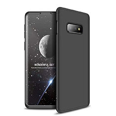 Funda Dura Plastico Rigida Carcasa Mate Frontal y Trasera 360 Grados para Samsung Galaxy S10e Negro
