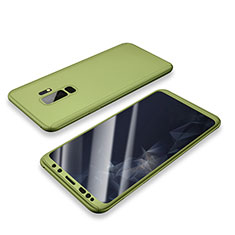 Funda Dura Plastico Rigida Carcasa Mate Frontal y Trasera 360 Grados para Samsung Galaxy S9 Plus Verde