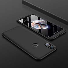 Funda Dura Plastico Rigida Carcasa Mate Frontal y Trasera 360 Grados para Xiaomi Mi 6X Negro