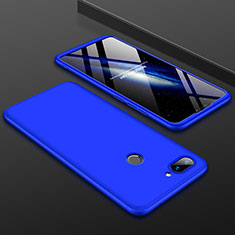 Funda Dura Plastico Rigida Carcasa Mate Frontal y Trasera 360 Grados para Xiaomi Mi 8 Lite Azul