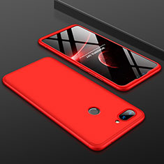 Funda Dura Plastico Rigida Carcasa Mate Frontal y Trasera 360 Grados para Xiaomi Mi 8 Lite Rojo