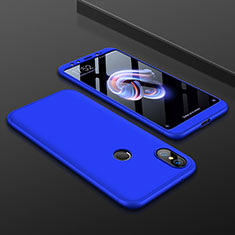 Funda Dura Plastico Rigida Carcasa Mate Frontal y Trasera 360 Grados para Xiaomi Mi A2 Azul