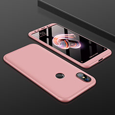 Funda Dura Plastico Rigida Carcasa Mate Frontal y Trasera 360 Grados para Xiaomi Mi A2 Oro Rosa