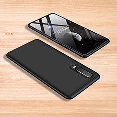 Funda Dura Plastico Rigida Carcasa Mate Frontal y Trasera 360 Grados para Xiaomi Mi A3 Lite Negro