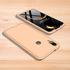 Funda Dura Plastico Rigida Carcasa Mate Frontal y Trasera 360 Grados para Xiaomi Mi Play 4G Oro