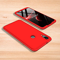 Funda Dura Plastico Rigida Carcasa Mate Frontal y Trasera 360 Grados para Xiaomi Mi Play 4G Rojo