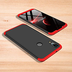 Funda Dura Plastico Rigida Carcasa Mate Frontal y Trasera 360 Grados para Xiaomi Mi Play 4G Rojo y Negro