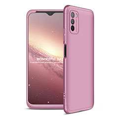 Funda Dura Plastico Rigida Carcasa Mate Frontal y Trasera 360 Grados para Xiaomi Poco M3 Oro Rosa