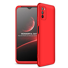 Funda Dura Plastico Rigida Carcasa Mate Frontal y Trasera 360 Grados para Xiaomi Poco M3 Rojo