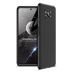 Funda Dura Plastico Rigida Carcasa Mate Frontal y Trasera 360 Grados para Xiaomi Poco X3 Negro