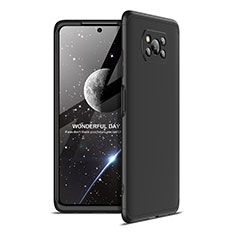 Funda Dura Plastico Rigida Carcasa Mate Frontal y Trasera 360 Grados para Xiaomi Poco X3 Pro Negro