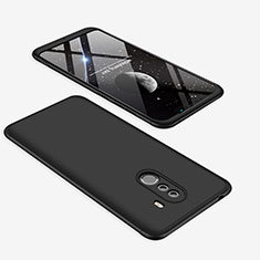 Funda Dura Plastico Rigida Carcasa Mate Frontal y Trasera 360 Grados para Xiaomi Pocophone F1 Negro