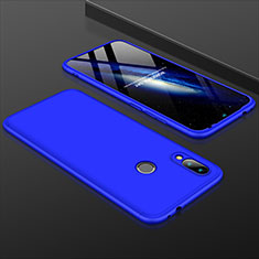 Funda Dura Plastico Rigida Carcasa Mate Frontal y Trasera 360 Grados para Xiaomi Redmi 7 Azul