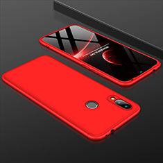 Funda Dura Plastico Rigida Carcasa Mate Frontal y Trasera 360 Grados para Xiaomi Redmi 7 Rojo