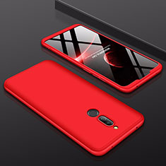 Funda Dura Plastico Rigida Carcasa Mate Frontal y Trasera 360 Grados para Xiaomi Redmi 8 Rojo