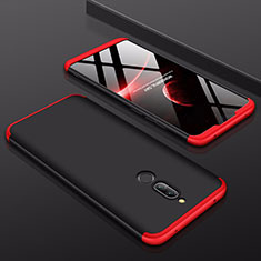 Funda Dura Plastico Rigida Carcasa Mate Frontal y Trasera 360 Grados para Xiaomi Redmi 8 Rojo y Negro