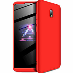 Funda Dura Plastico Rigida Carcasa Mate Frontal y Trasera 360 Grados para Xiaomi Redmi 8A Rojo