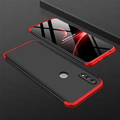 Funda Dura Plastico Rigida Carcasa Mate Frontal y Trasera 360 Grados Q01 para Huawei Honor 10 Lite Rojo y Negro