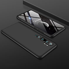 Funda Dura Plastico Rigida Carcasa Mate Frontal y Trasera 360 Grados R01 para Xiaomi Mi Note 10 Negro