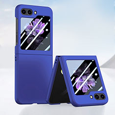 Funda Dura Plastico Rigida Carcasa Mate Frontal y Trasera 360 Grados SD1 para Samsung Galaxy Z Flip5 5G Azul